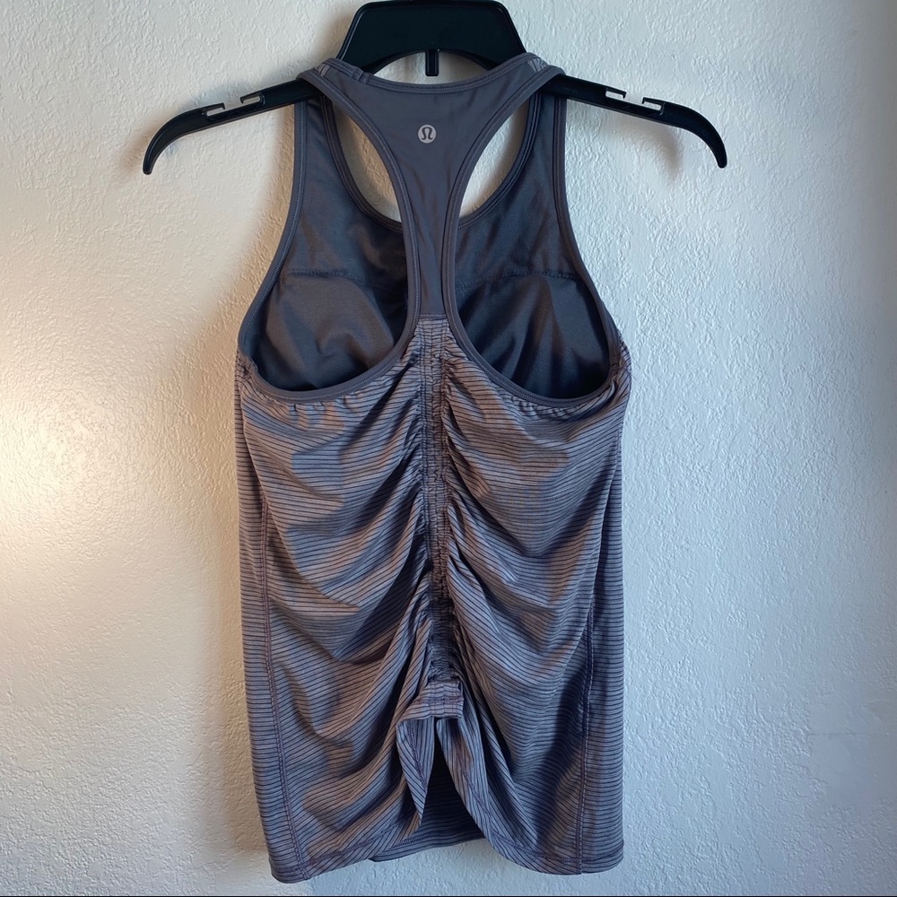 Lululemon Ruche Of Adrenaline Tank Gray Size 4 - Picture 4 of 14